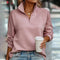 Dame Elegante V-Hals Pullover | Stilfuld og Hyggelig