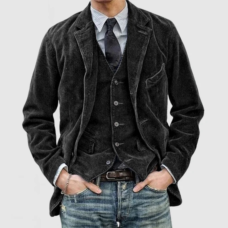 Tycho | Årgang Fløjlsblazer og Vest Sæt