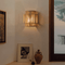 Boho Vægdekoration | Rattan Lampeskærm med Hampereb