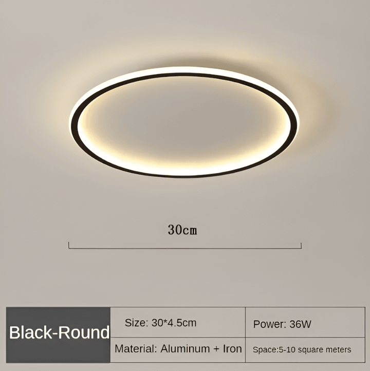 Rund Dæmpbar LED-Loftslys | Moderne Nordisk Udformning
