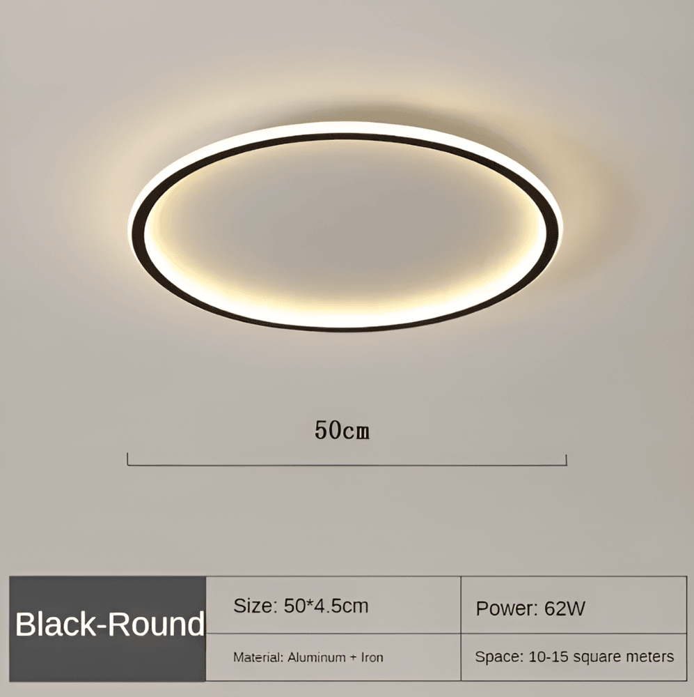 Rund Dæmpbar LED-Loftslys | Moderne Nordisk Udformning