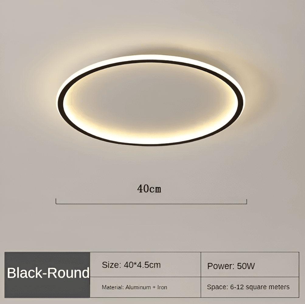 Rund Dæmpbar LED-Loftslys | Moderne Nordisk Udformning