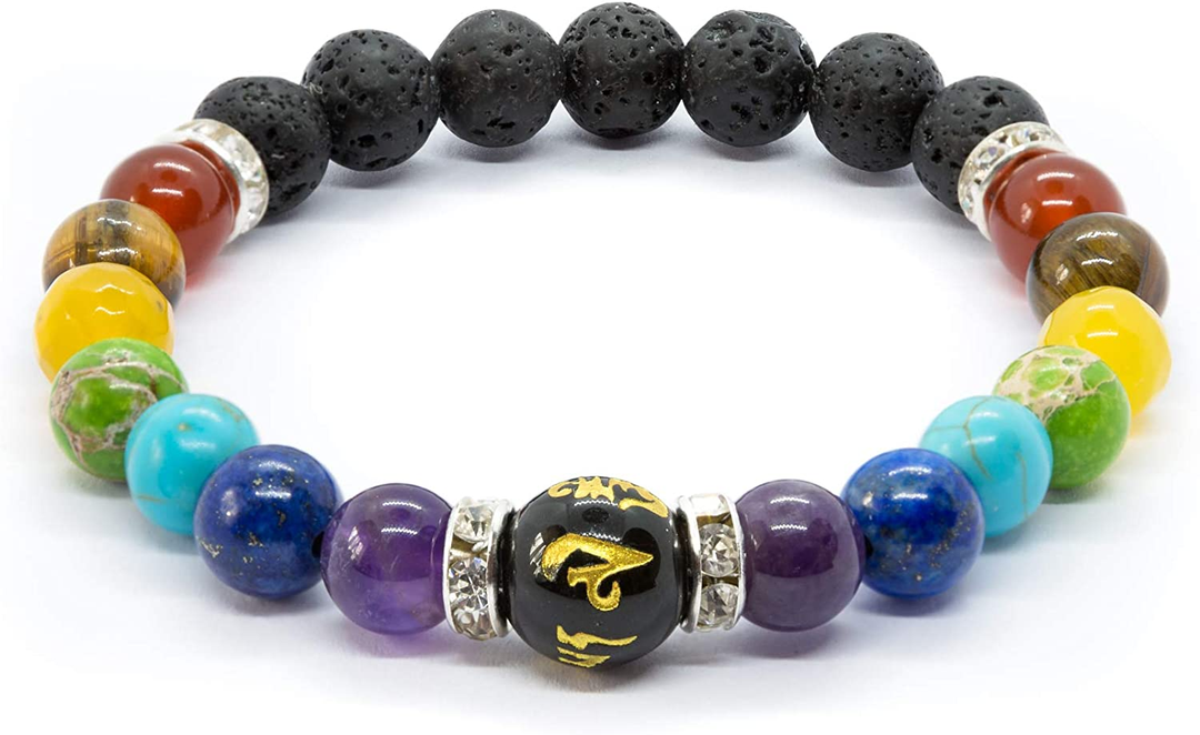 Chakra Helbredende Armbånd | Naturlige Krystalperler