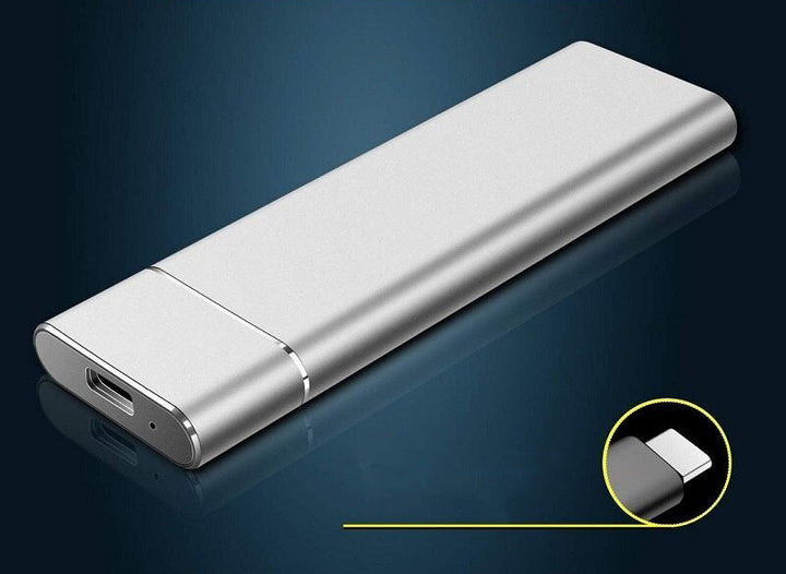 Hurtig USB 3.1 Kompakt Ekstern SSD - Plug-and-Play, Bærbar