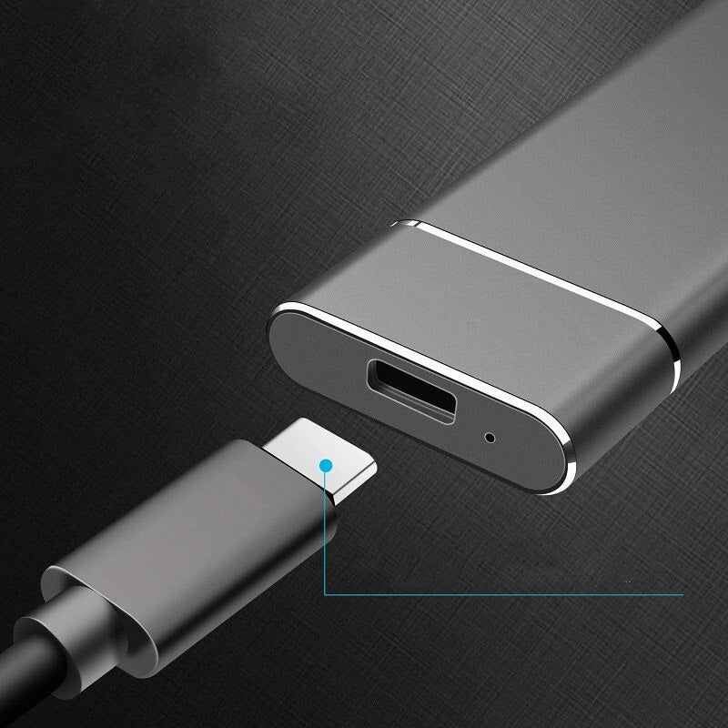 Hurtig USB 3.1 Kompakt Ekstern SSD - Plug-and-Play, Bærbar