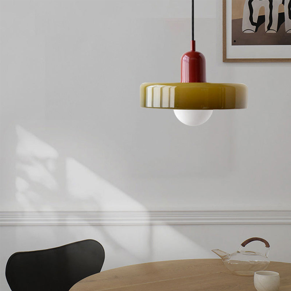 Miklon | Farverig Bauhaus-Stil Pendel Lys