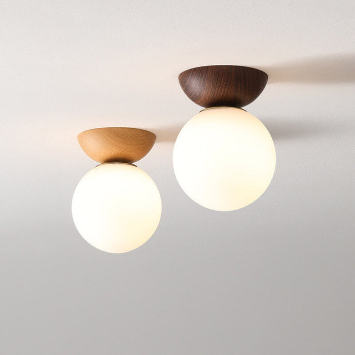 Japansk-Inspireret Loftslampe | Træafslutning