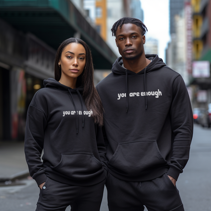 Inspirerende Citat Unisex-Hættetrøje | Blød og Varm