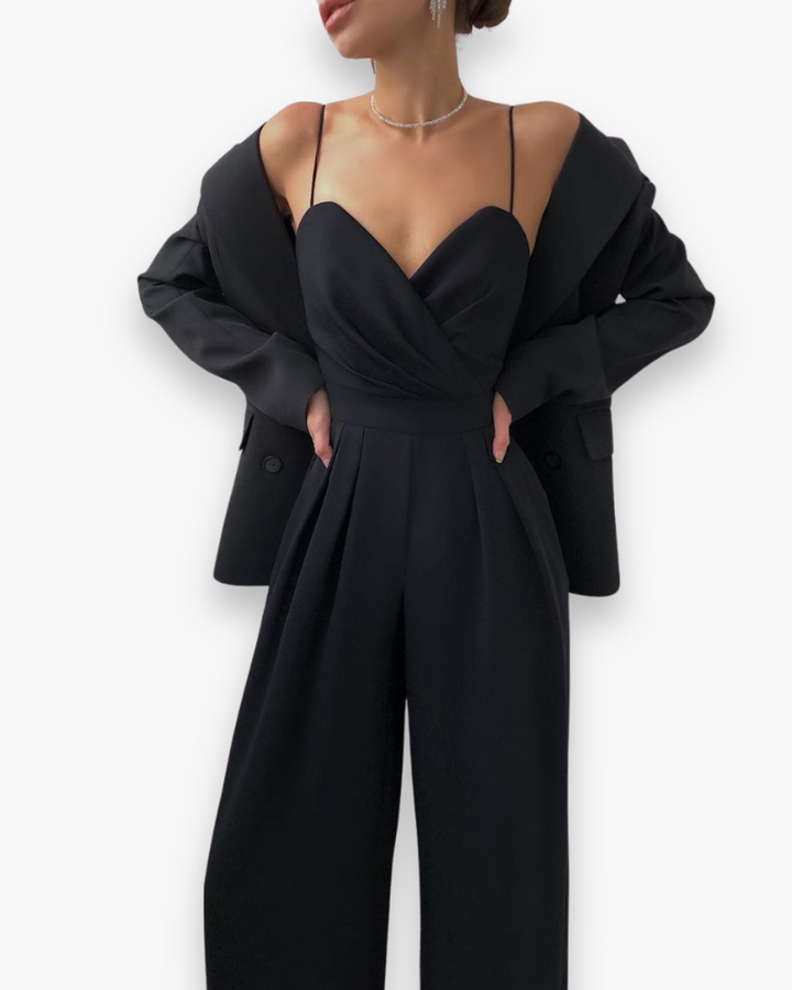 Aenara | Dame Elegante Bælte Jumpsuit
