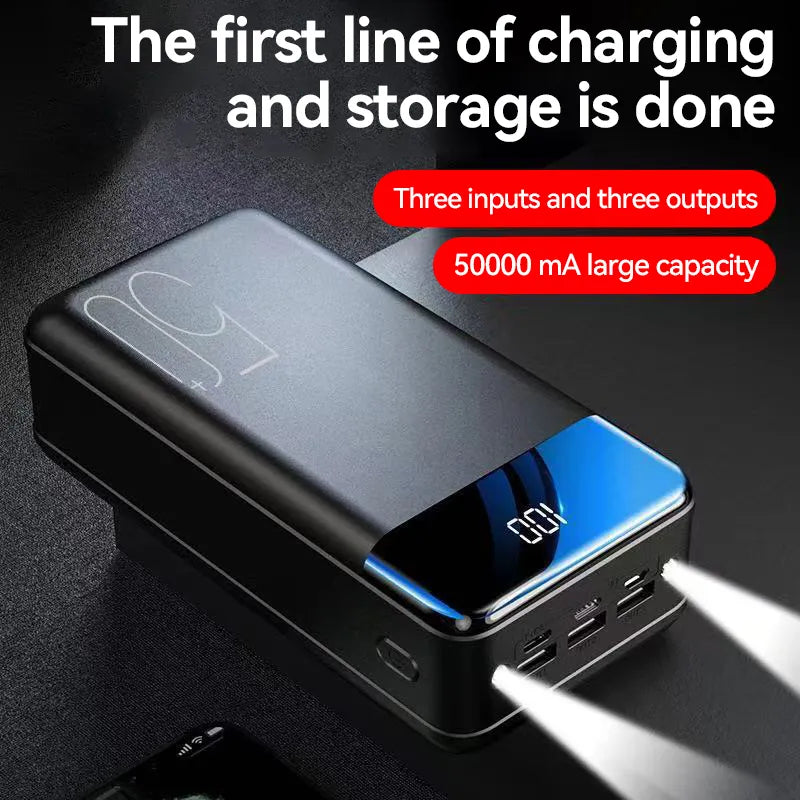 Høj-Kapacitet 100.000 mAh Strømbank | Rejse- og Nødsæt