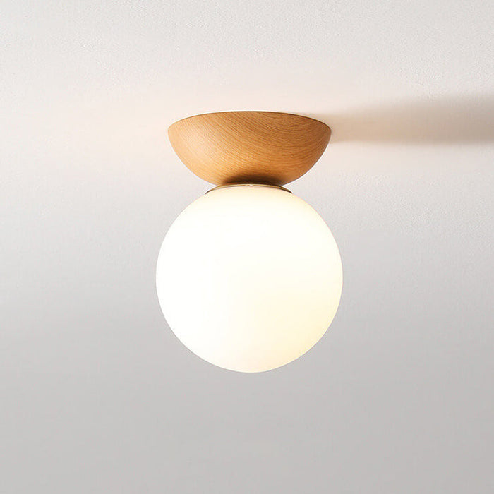 Japansk-Inspireret Loftslampe | Træafslutning