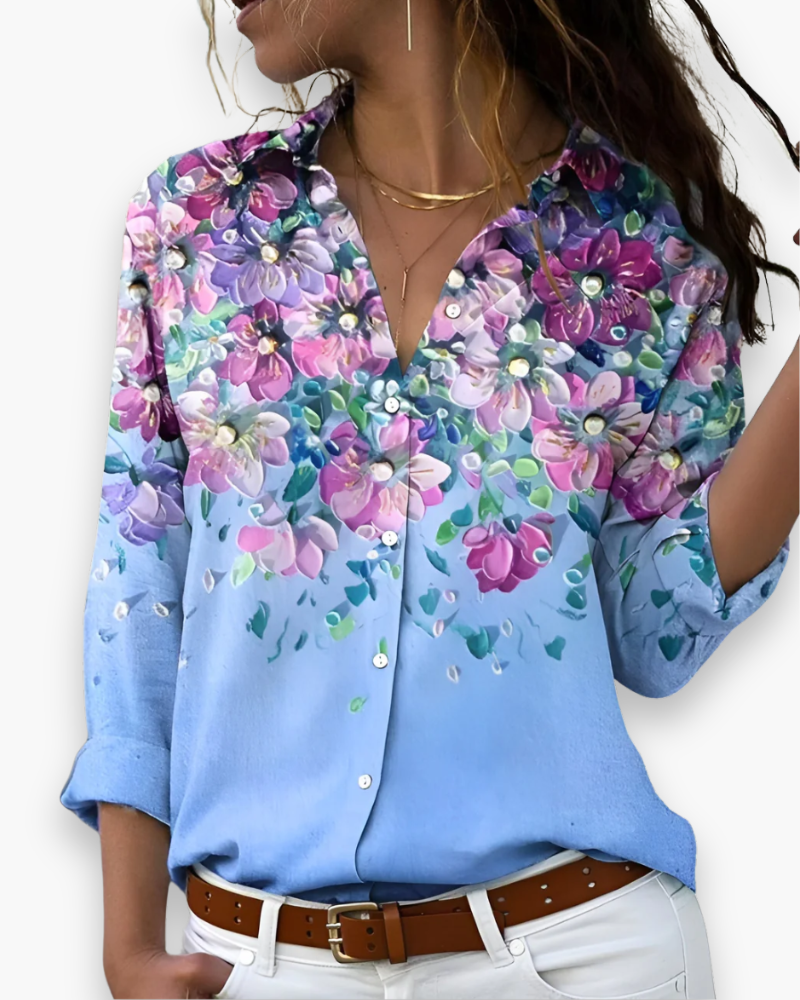 Daphira | Dame Afslappet Tryk Bluse