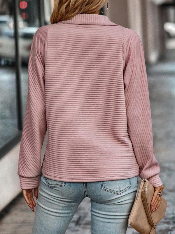 Dame Elegante V-Hals Pullover | Stilfuld og Hyggelig