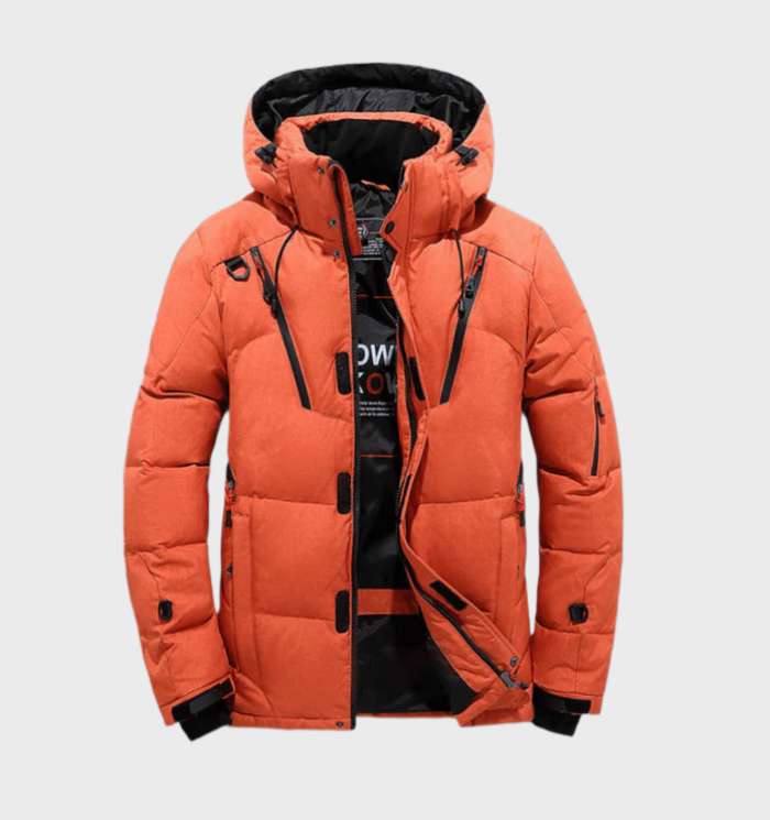 Tykt Polstret Parka Vinterjakke Til Mænd