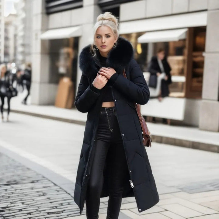 Elegant Dame Vinterfrakke | Lang Udformning