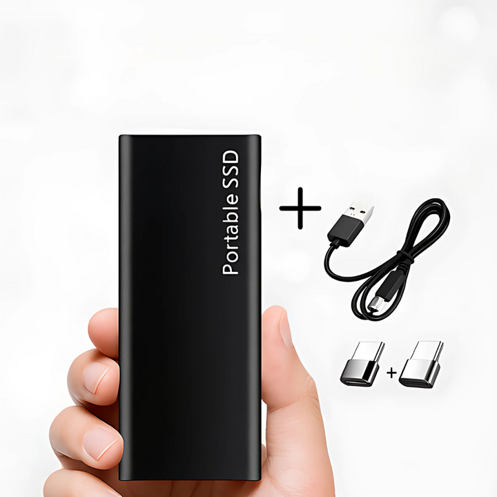 Kompakt 4 TB USB-C Harddisk | Hurtig og Bærbar Datalagring