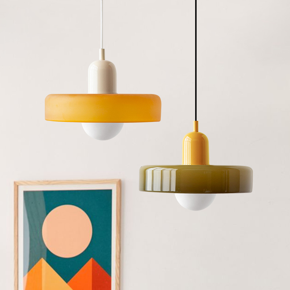 Miklon | Farverig Bauhaus-Stil Pendel Lys