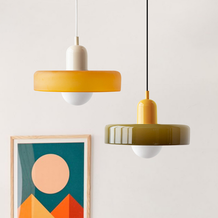 Miklon | Farverig Bauhaus-Stil Pendel Lys