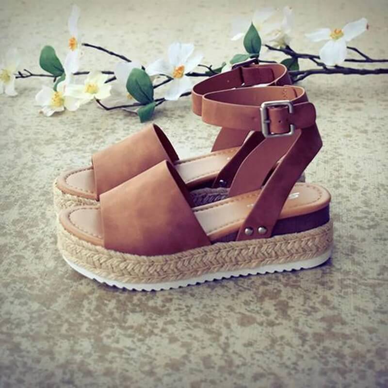 Indigo | Dame Platform Espadrille Sandaler