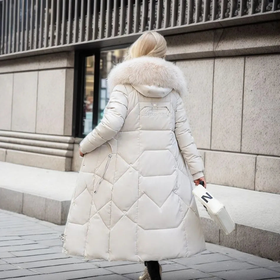 Elegant Dame Vinterfrakke | Lang Udformning