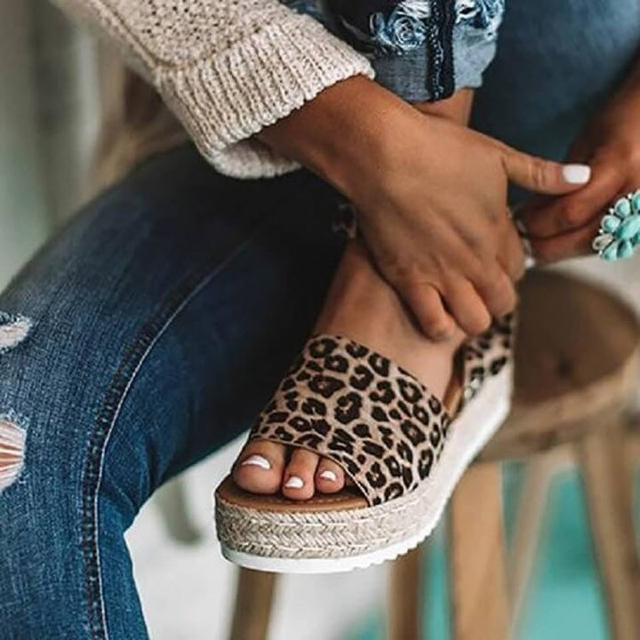 Indigo | Dame Platform Espadrille Sandaler