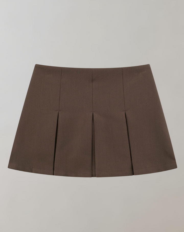 Dörte | Flydende Plisseret Mini Skort Til Kvinder