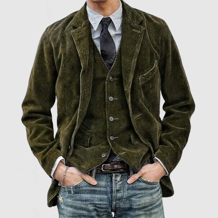 Tycho | Årgang Fløjlsblazer og Vest Sæt