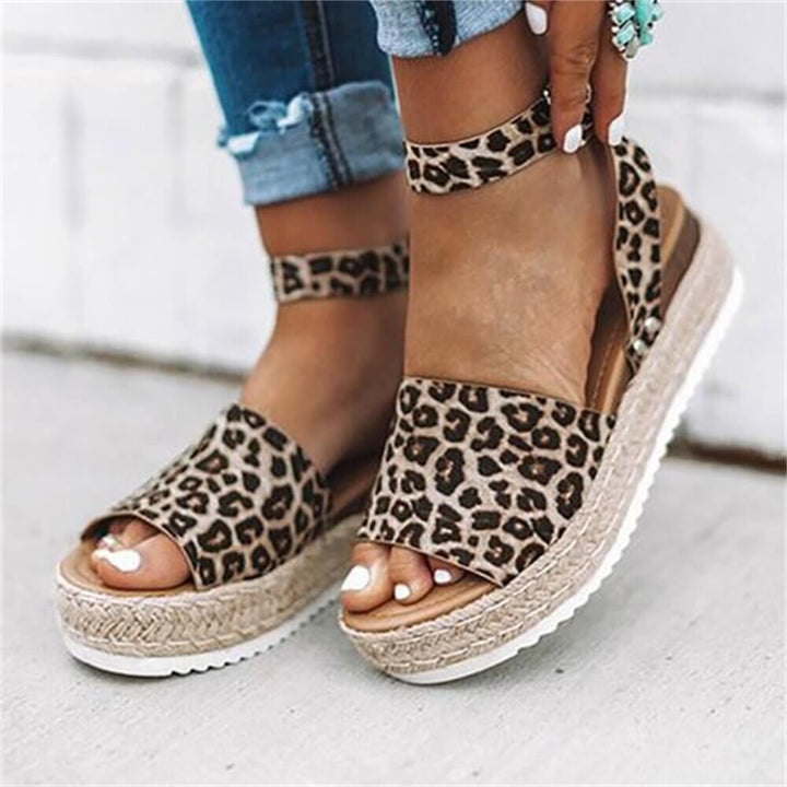 Indigo | Dame Platform Espadrille Sandaler