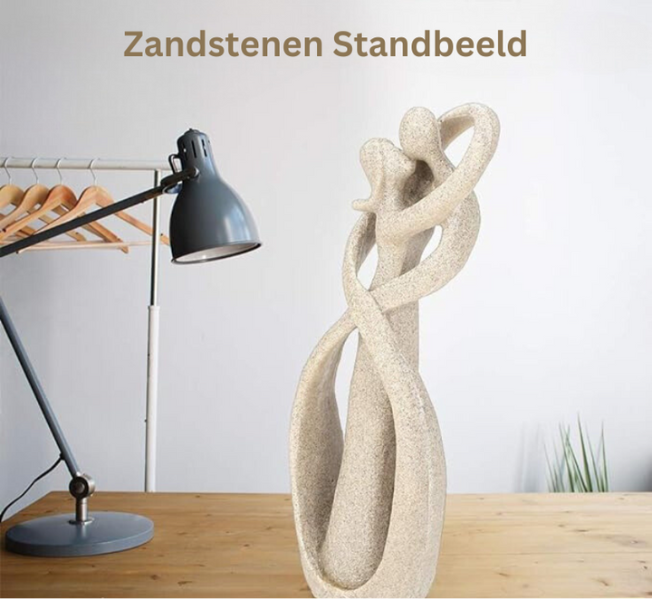 Evig Omfavnelse Abstrakt Skulptur