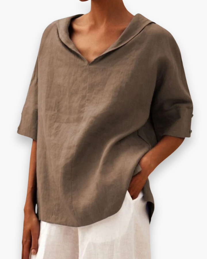 Nerisse | Dame Elegante Luftig Bluse