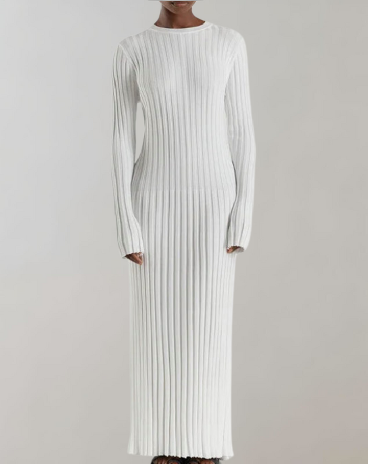 Luisa | Slank-Pasform Langærmet Kjole Til Kvinder