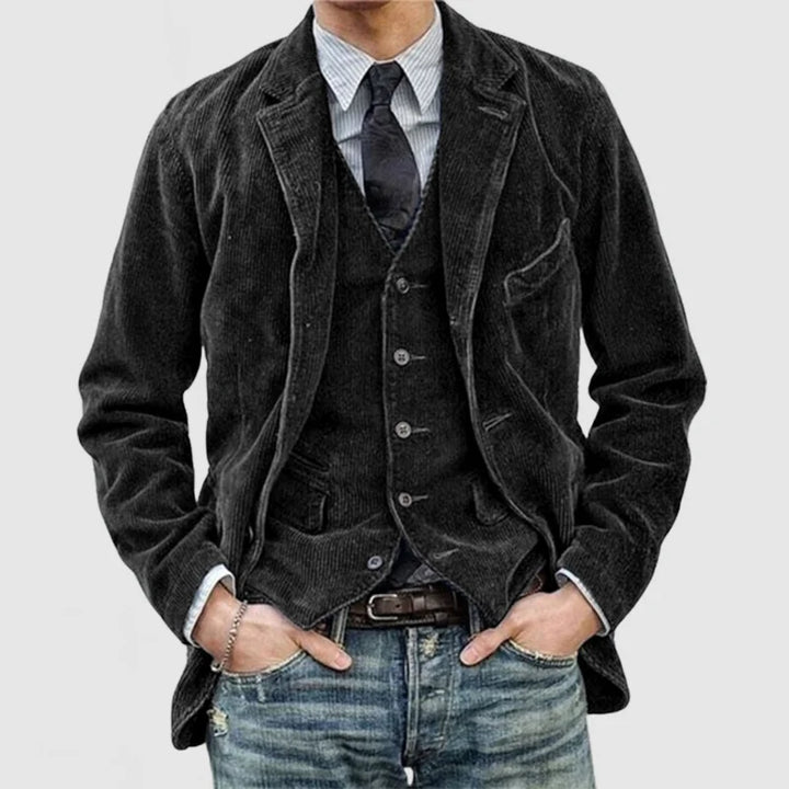 Tycho | Årgang Fløjlsblazer og Vest Sæt