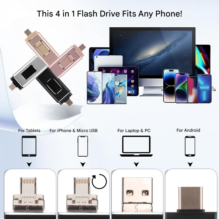 DataVault 4-i-1 USB-Hukommelsesnøgle