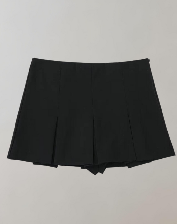 Dörte | Flydende Plisseret Mini Skort Til Kvinder