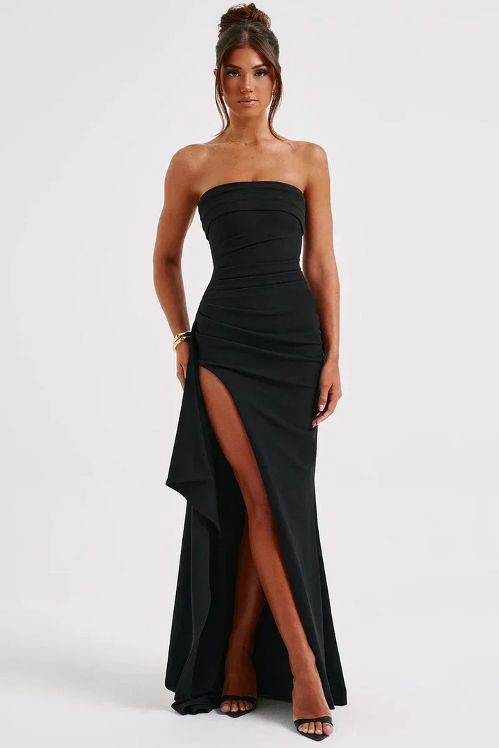 Elegante Snoet Maxi Aftenkjole
