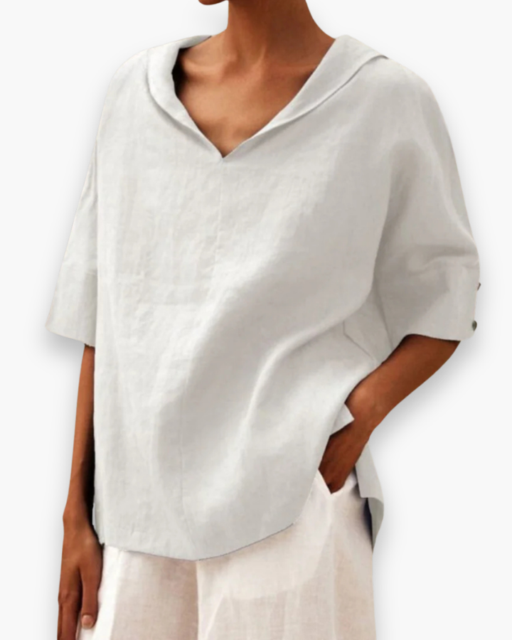 Nerisse | Dame Elegante Luftig Bluse