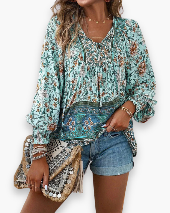 Calira | Dame Luftig Blomstret Sommertop