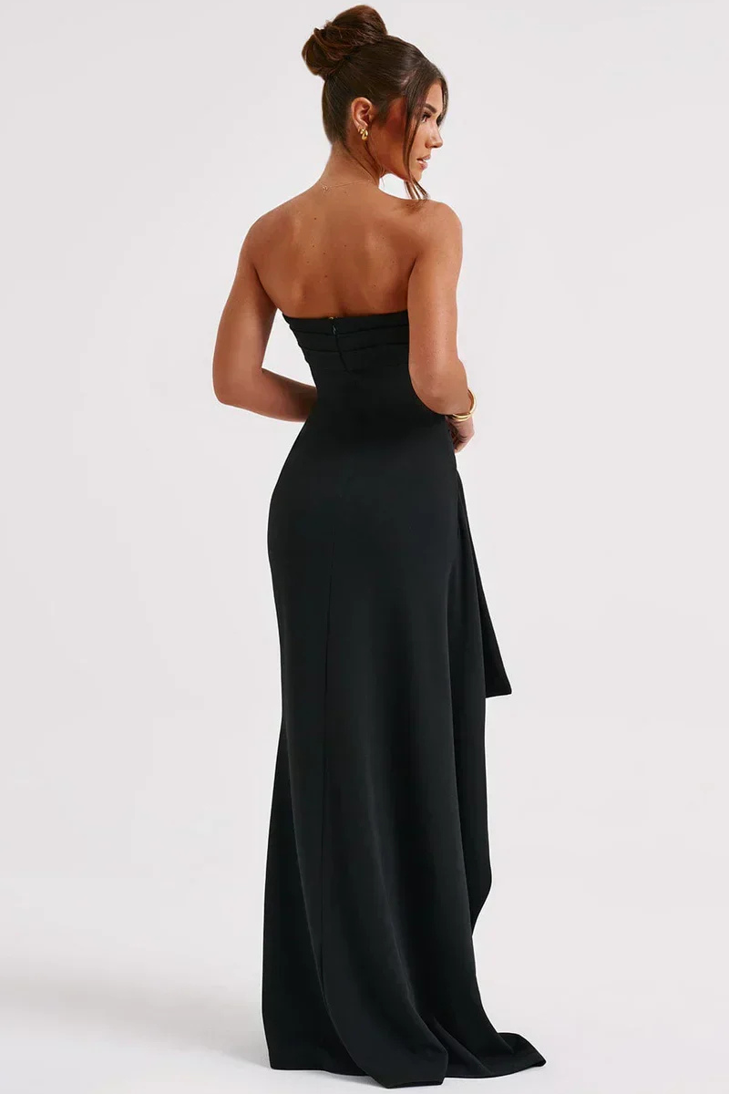 Elegante Snoet Maxi Aftenkjole