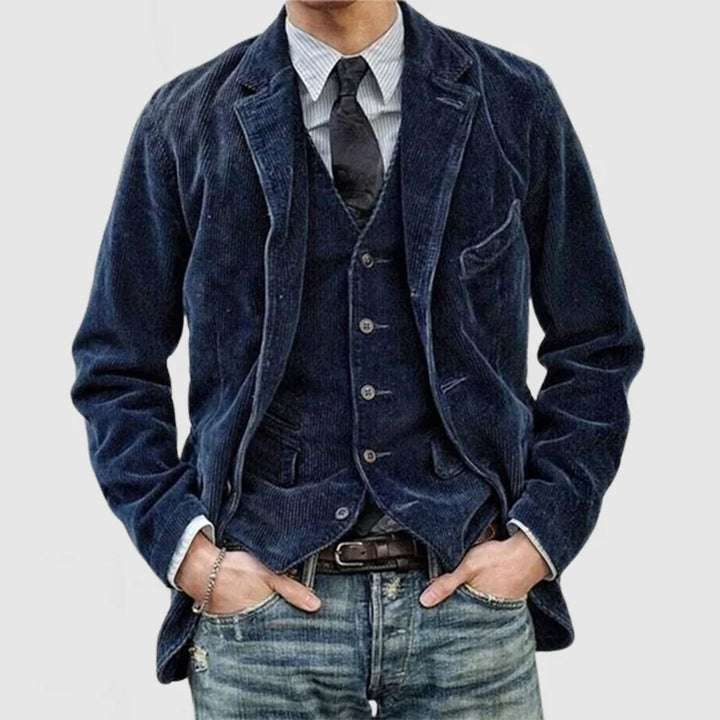 Tycho | Årgang Fløjlsblazer og Vest Sæt
