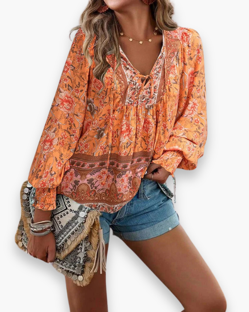 Calira | Dame Luftig Blomstret Sommertop
