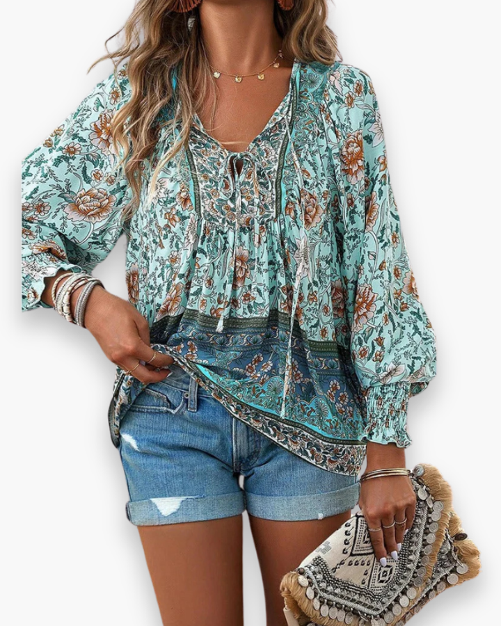 Calira | Dame Luftig Blomstret Sommertop