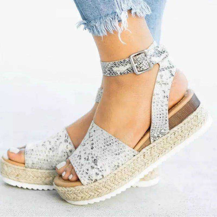 Indigo | Dame Platform Espadrille Sandaler