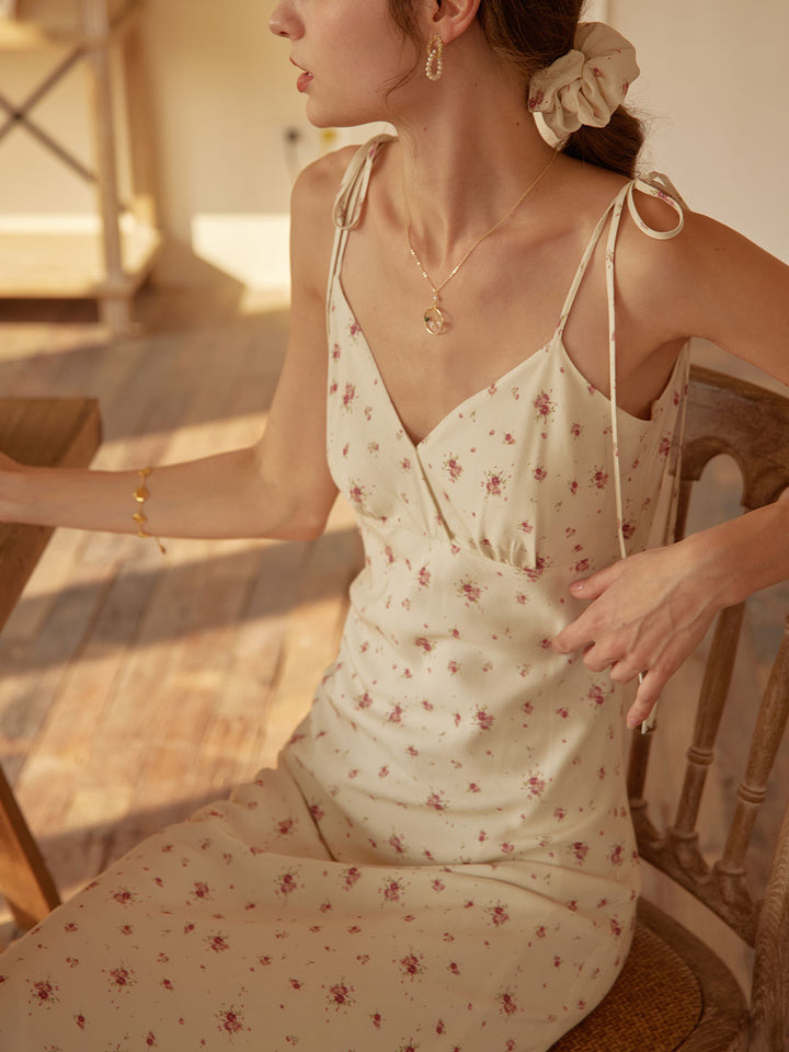 Fioriel | Blomstret Slip Maxikjole