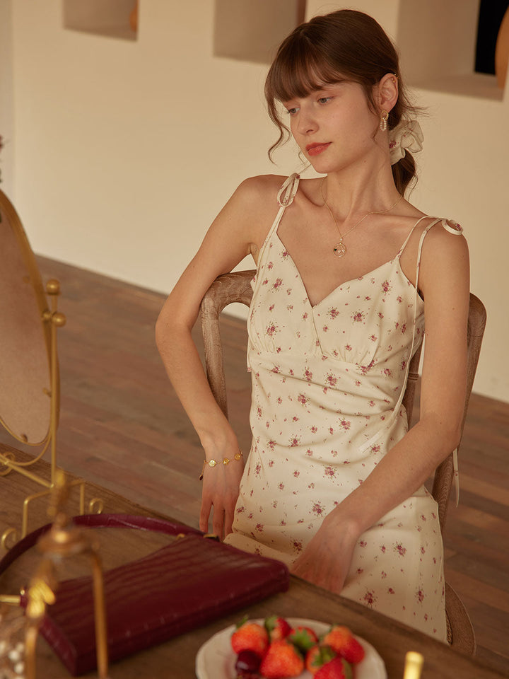 Fioriel | Blomstret Slip Maxikjole