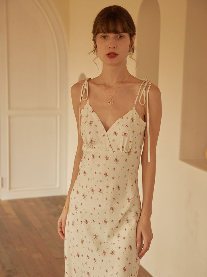 Fioriel | Blomstret Slip Maxikjole
