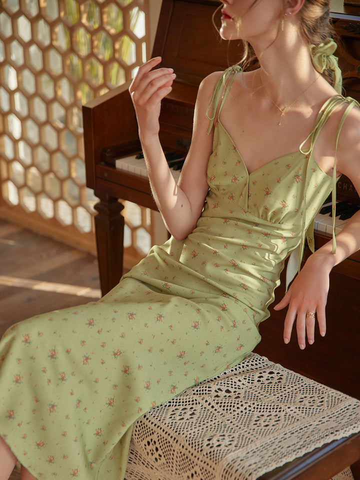 Fioriel | Blomstret Slip Maxikjole