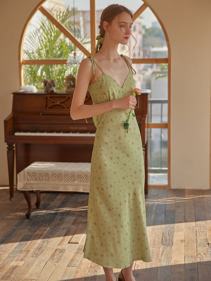 Fioriel | Blomstret Slip Maxikjole