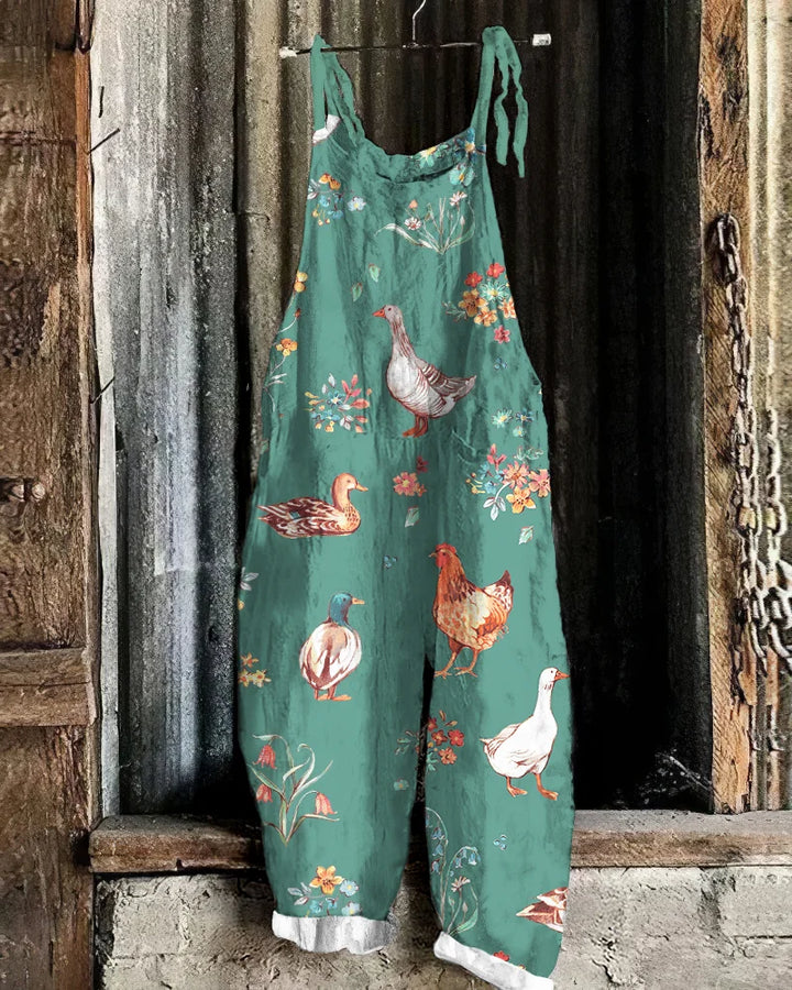 Flucky | Dame Afslappet Bomuld-Blanding Jumpsuit