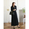 Elenia | Sort Maxi Blazer-Kjole til Kvinder