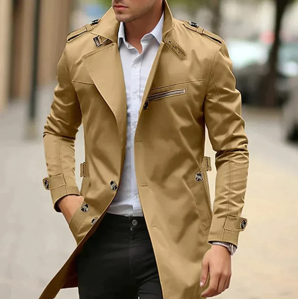 Herre Trenchcoat | Forretning Afslappet Stil